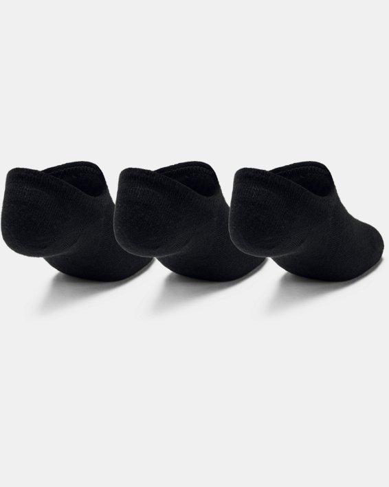 ถุงเท้า UA Ultra Lo ยูนิเซ็กส์ – ถุงเท้าแพ็ก 3 คู่ in Black image number 2